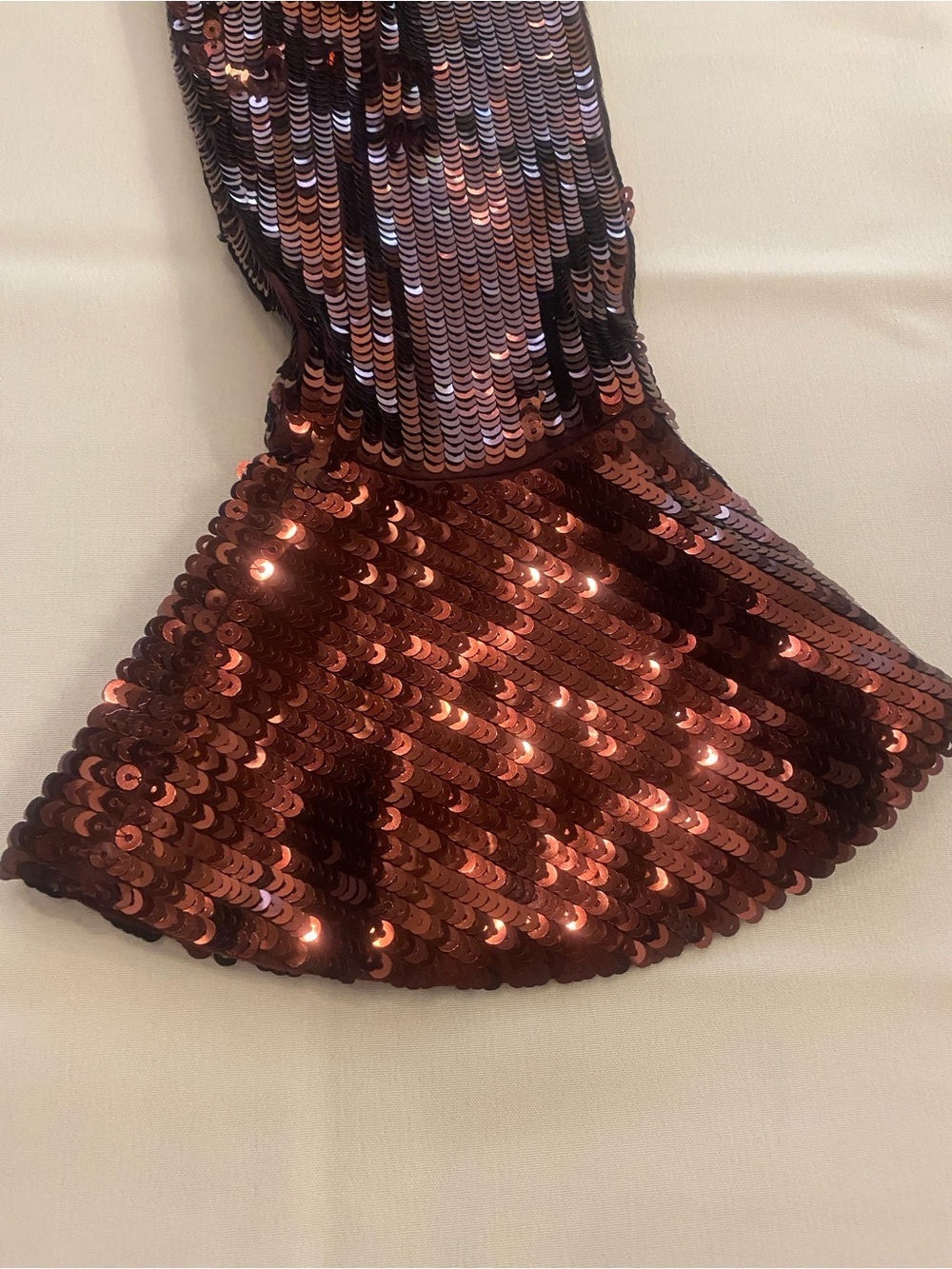 Michael Kors Women’s Sequin Long Bell Sleeve Party Metallic Mini Dress new M - Picture 9 of 16